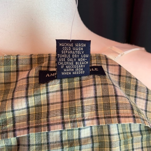 American Eagle green plaid tank size L - Picture 6 of 6